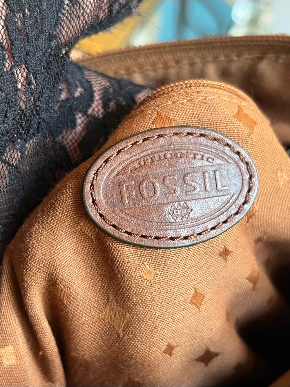 Fossil vintage Brown pebble Leather multiple components Crossbody Bag - Picture 14 of 14